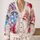 Santa Claus Holiday Portrait for Christmas Parties and Cozy Winter Celebrations Gift All-over Print Knitted Cardigan - 2