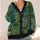 Tropical Monstera Leaf Vacation Style for Women, Relaxed Everyday Resort Layering All-over Print Knitted Cardigan - 4