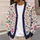 Watercolor Wildflower Bouquet in Bright Pastels for Everyday Spring Layering Women All-over Print Knitted Cardigan - 5
