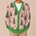 Pink Christmas Tree Motifs for Festive Holiday Gatherings and Cheerful Winter Layering All-over Print Knitted Cardigan - 6