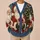 Santa Claus Holiday Snow Scene For Cozy Christmas Layering And Winter Gatherings All-over Print Knitted Cardigan - 6