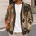 Colorful Patchwork Cat Faces for Cozy Travel Days and Creative Everyday Layering All-over Print Knitted Cardigan - 5