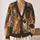 Colorful Patchwork Cat Faces for Cozy Travel Days and Creative Everyday Layering All-over Print Knitted Cardigan - 2