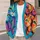 Colorful Cat Faces for Beach Getaways, Travel Days, and Creative Everyday Layering All-over Print Knitted Cardigan - 5