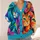 Colorful Cat Faces for Beach Getaways, Travel Days, and Creative Everyday Layering All-over Print Knitted Cardigan - 4