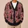 Pink Gothic Holiday Deer And Christmas Tree Motifs For Festive Everyday Layering For Women All-over Print Knitted Cardigan - 6