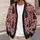 Pink Gothic Holiday Deer And Christmas Tree Motifs For Festive Everyday Layering For Women All-over Print Knitted Cardigan - 5