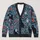 Black Cat Holly Holiday Motifs for Cozy Winter Layering, Women's Seasonal Style All-over Print Knitted Cardigan - 1