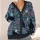 Black Cat Holly Holiday Motifs for Cozy Winter Layering, Women's Seasonal Style All-over Print Knitted Cardigan - 4