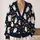 Playful White Ghosts And Pumpkins For Halloween Parties And Casual Fall Layering All-over Print Knitted Cardigan - 2