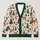 Festive Reindeer Christmas Trees and Santa Holiday Cheer for Women’s Winter Layering All-over Print Knitted Cardigan - 1