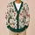 Festive Reindeer Christmas Trees and Santa Holiday Cheer for Women’s Winter Layering All-over Print Knitted Cardigan - 6