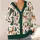 Festive Reindeer Christmas Trees and Santa Holiday Cheer for Women’s Winter Layering All-over Print Knitted Cardigan - 4