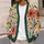 Coral Poppy Floral Blooms for Spring Outings and Everyday Layering for Women’s Style All-over Print Knitted Cardigan - 5