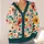 Colorful Botanical Flowers for Cozy Autumn Layering and Relaxed Everyday Style Wear All-over Print Knitted Cardigan - 4