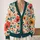 Colorful Botanical Flowers for Cozy Autumn Layering and Relaxed Everyday Style Wear All-over Print Knitted Cardigan - 2
