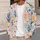 Hand-Drawn Coral Sea Motifs for Coastal Everyday Layering, Ocean-Loving Women Style All-over Print Knitted Cardigan - 5