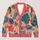 Tropical Hibiscus Palm Leaf Motifs for Resort Layering and Casual Weekends for Women All-over Print Knitted Cardigan - 1