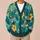 Tropical Toucan Hibiscus Leaves for Resort Weekends and Everyday Layering for Women All-over Print Knitted Cardigan - 6