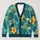 Tropical Toucan Hibiscus Leaves for Resort Weekends and Everyday Layering for Women All-over Print Knitted Cardigan - 1