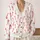 Red Candy Cane Motifs for Cozy Winter Gatherings, Holiday Parties, and Casual Family Style All-over Print Knitted Cardigan - 2