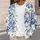Blue Chinoiserie Cats and Peonies for Cozy Everyday Layering, Giftable for Cat Lovers All-over Print Knitted Cardigan - 5