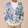 Blue Chinoiserie Cats and Peonies for Cozy Everyday Layering, Giftable for Cat Lovers All-over Print Knitted Cardigan - 6