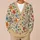 Vintage Floral Vines and Braided Botanicals for Everyday Layering, Feminine Style All-over Print Knitted Cardigan - 6
