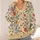 Vintage Floral Vines and Braided Botanicals for Everyday Layering, Feminine Style All-over Print Knitted Cardigan - 4