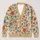 Vintage Floral Vines and Braided Botanicals for Everyday Layering, Feminine Style All-over Print Knitted Cardigan - 1