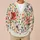 Watercolor Garden Blooms for Spring Commuting and Weekend Outings, Women’s Everyday Style All-over Print Knitted Cardigan - 6