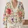 Watercolor Garden Blooms for Spring Commuting and Weekend Outings, Women’s Everyday Style All-over Print Knitted Cardigan - 2