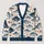 Blue Fish Motif Ocean Style For Casual Coastal Layering Women's Everyday Weekend Wear All-over Print Knitted Cardigan - 1