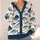 Blue Fish Motif Ocean Style For Casual Coastal Layering Women's Everyday Weekend Wear All-over Print Knitted Cardigan - 4