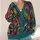Colorful Botanical Leaves, Berries And Flowers For Relaxed Everyday Layering Style All-over Print Knitted Cardigan - 4