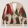 Christmas Gnomes With Santa Hats For Cozy Holiday Cheer And Casual Winter Layering All-over Print Knitted Cardigan - 1