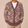 Vintage Dusty Rose Floral Botanicals For Relaxed Everyday Layering In Women's Style All-over Print Knitted Cardigan - 6
