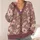 Vintage Dusty Rose Floral Botanicals For Relaxed Everyday Layering In Women's Style All-over Print Knitted Cardigan - 4