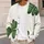 Green Four Leaf Clover Motifs for Relaxed Everyday Layering Through Spring Outings All-over Print Knitted Cardigan - 5