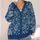 Blue Paisley Floral Motifs for Relaxed Layering and Everyday Bohemian Wardrobe Style All-over Print Knitted Cardigan - 4