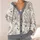 Pearl-Eyed Snowy Owls for Cozy Woodland Layering and Relaxed Everyday Weekend Style All-over Print Knitted Cardigan - 4