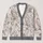 Pearl-Eyed Snowy Owls for Cozy Woodland Layering and Relaxed Everyday Weekend Style All-over Print Knitted Cardigan - 1