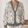 Pearl-Eyed Snowy Owls for Cozy Woodland Layering and Relaxed Everyday Weekend Style All-over Print Knitted Cardigan - 2