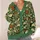 Moss Green Botanical Medallions for Cozy Autumn Layering and Everyday Women's Style All-over Print Knitted Cardigan - 4