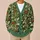 Moss Green Botanical Medallions for Cozy Autumn Layering and Everyday Women's Style All-over Print Knitted Cardigan - 6
