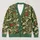 Moss Green Botanical Medallions for Cozy Autumn Layering and Everyday Women's Style All-over Print Knitted Cardigan - 1