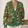 Moss Green Botanical Medallions for Cozy Autumn Layering and Everyday Women's Style All-over Print Knitted Cardigan - 2