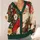 Santa Floral Holiday Celebration For Festive Winter Gatherings And Everyday Seasonal Cheer All-over Print Knitted Cardigan - 4