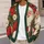 Santa Floral Holiday Celebration For Festive Winter Gatherings And Everyday Seasonal Cheer All-over Print Knitted Cardigan - 5