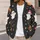 Cute Ghosts, Pumpkins And Colorful Stars For Halloween Casual Layering, Women’s Autumn All-over Print Knitted Cardigan - 5